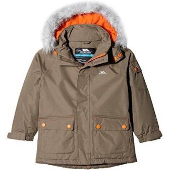 Trespass HOLSEY – Chaqueta Impermeable para niño, Niño, Color Noix de Pecan, tamaño L