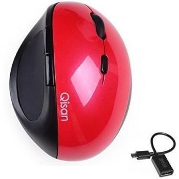 Qisan E100 ergonómico Ratón Vertical inalámbrico USB vienen con libre Android Micro USB 2.0 Datos OTG Cable