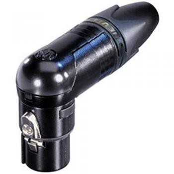 Conector XLR Neutrik NC10FRX-14-B Angulado 10 Pines Negro