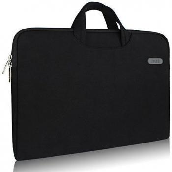 Zikee Funda para portátil 15.6 pulgadas con asa bolsillo negro Estuche protectora, compatible con Acer Aspire E&Chromebook/Asus Zenbook pro/Dell Inspiron/HP Pavilion/Lenovo Premium