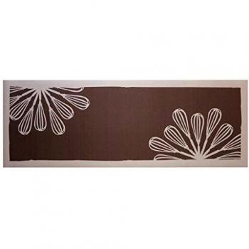 Laroom Alfombra, Vinylic Flooring PVC-Antislip, Claro Gris, Marrón