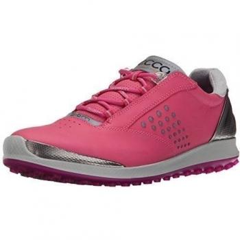 Ecco Womens Golf Biom Hybrid 2 - Zapatos de golf para mujer, color rosa / plata, talla 37