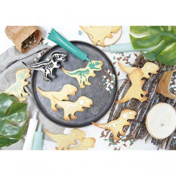 CORTADOR + SELLO PARA GALLETAS SCRAPCOOKING - DINOSAURIO