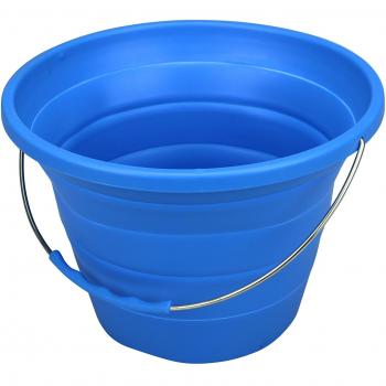 Cisterna Maravillas plegable silicona Cubo Milagro de cubo plegable multiusos Cubo – 7 litros – Azul