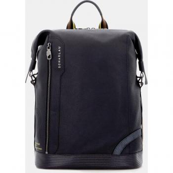 Slackline BLONDIN | Mochila de Cuero para Laptop de 15,6 en Color Negro