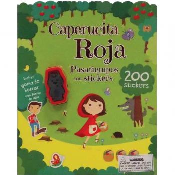 CAPERUCITA ROJA PASATIEMPOS CON STICKERS