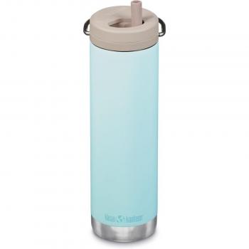 Klean Kanteen - Botella térmica Insulated TKWide de 20oz (592 ml) con tapón Twist Cap en color azul gris