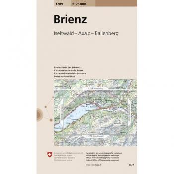 Mapa Topográfico Excursionista 1:25.000 Brienz - Swisstopo