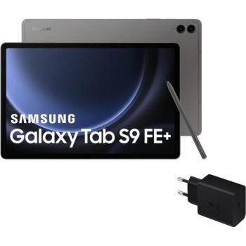 Tablet Samsung Galaxy Tab S9 FE+ 12,4 256 GB Gris + Cargador 25W