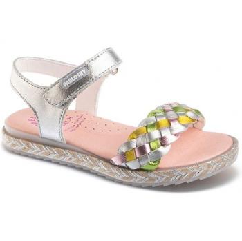 Sandalias abiertas de niña Pablosky 421850p de piel con cierre adherente