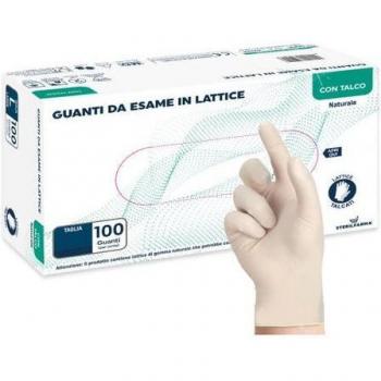 Guantes de Látex con Talco Talla L 100 unidades