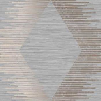 Serenity Geo Grey & Rose Gold Removable Non-Woven Wallpaper - 10m x 52cm