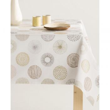 Mantel antimanchas 100% algodón Nilo Beige