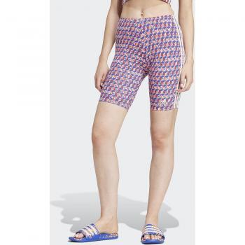 Mallas Cortas de Mujer Adidas x Farm Rio Corte Medio Bold Azul