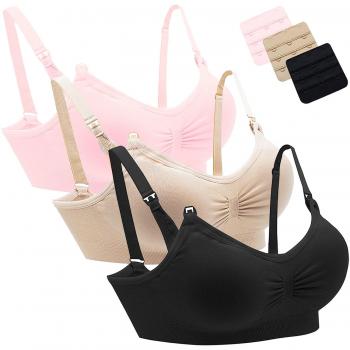 AMOURRI Sujetador de Maternidad para Mujeres Bra Bralette sin Costuras