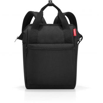 Reisenthel Mochila Allrounder R Grande Negra 23L para Mujer y Hombre con Asa para Carritos