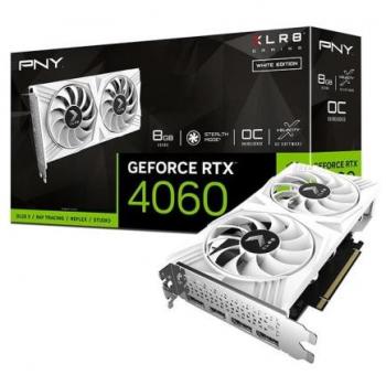 PNY GeForce RTX 4060 XLR8 VERTO DF Blanca