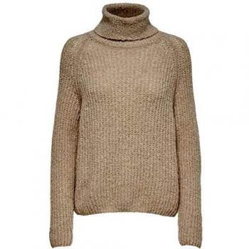 Only Maglia Vega Donna Sabbia Dolcevita Misto Lana strutturato 15167140 M