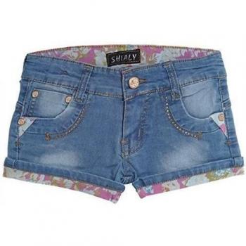 Niños Niñas Pantalón Corto Bermudas Verano Capri Pump Pantalones Vaqueros 20411 - fucsia, niñas, 6 años / 116