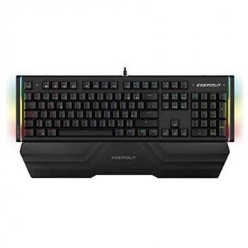 Teclado Gaming Mecánico Keep-Out F120Pro con 105 Teclas Mecánicas, 12 Teclas Multimedia, Polling Rate de 1000Hz, Memoria Interna y Cable USB