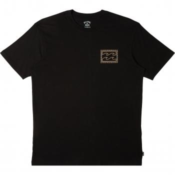 Camiseta Billabong Crayon Wave Kids Black - Camiseta de niños, color negro, diseño Crayon Wave, material suave y cómodo, ideal para uso diario y actividades al aire libre