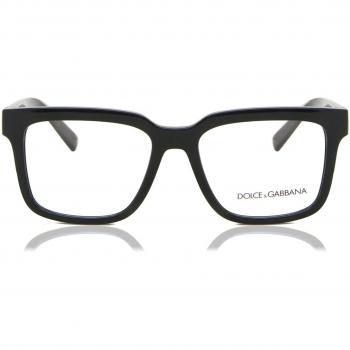 Dolce & Gabbana DG 5101 (501) Men's Eyeglasses - Black Frame, Size 50, Blue Light Block Available, HSA/FSA Insurance Eligible