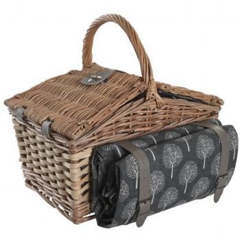 Cesta picnic set 22 mimbre 40x28x19 4 servicios