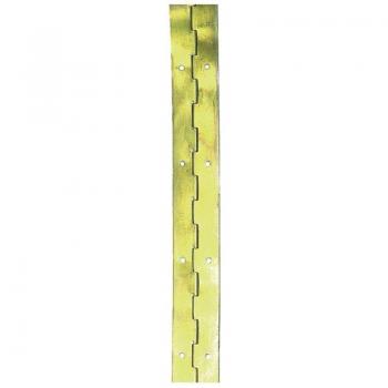Bisagra Piano de Hierro Latonado de 32 mm en Rollo de 50 Metros