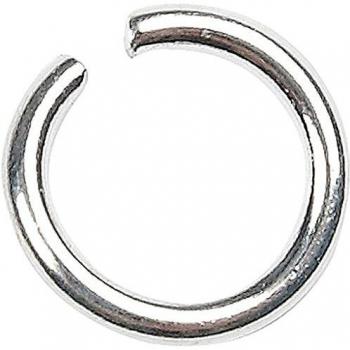 Anillo O, 5 mm y 7 mm, Grosor 1 mm, Plateado, 400 Piezas