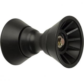 C.E. Smith 4 Inch Bow Bell Roller Assembly Black TPR