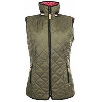 Lauria garrelli chaleco de equitación - Polo Classic Quilt - caballo, color - verde, tamaño XXL