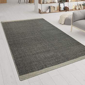 Alfombra Hecha a Mano Tejido Plano Escandinavo Patrón Jaspeado en Gris 160x230 cm