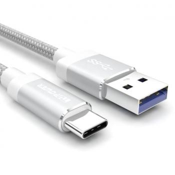TUPower USB C Tipo C Câble Vers USB 3.0 Typ C Câble Nylon Pour Samsung S8 A7 A5 A3 2017 Huawei P10 P9 plus LG G5 G6 Nexus 5X 6P 1m plata