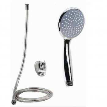 Kit de Ducha de Mano Redonda con Soporte y Manguera de 1,5 m 79976