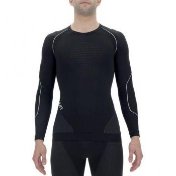 Camiseta térmica de manga larga UYN Evolutyon para hombres - Negro, Gris