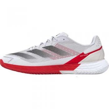 Adidas Defiant Speed 2 All-Court Tennis Shoes for Men - White, Red