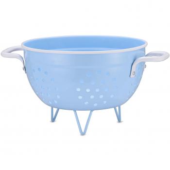 Vintage Blue Colander