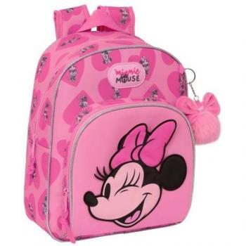 Mochila infantil adaptable a carro Minnie Mouse Loving 28x34x1cm