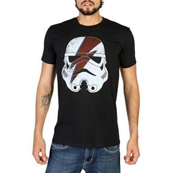 Star Wars Trooper Bolt Camiseta, Negro, M para Hombre