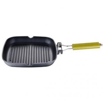 Sartén Asador 24x24x3.7cm Aluminio Fundido Verde Safari Benetton