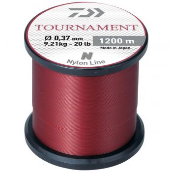 Nylon Monofilamento Daiwa Tournament 1200 m 26/100 Rojo