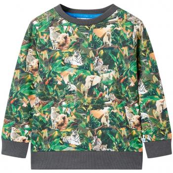 Sudadera infantil azul petróleo claro 104