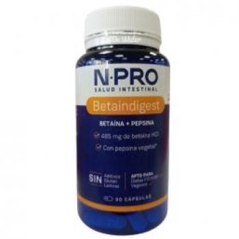 Betaindigest NPro 90 cápsulas - Suplemento digestivo con betaína y pepsina para mejorar la digestión
