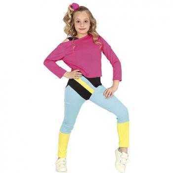 Disfraz de Aerobic de los 80' para niña