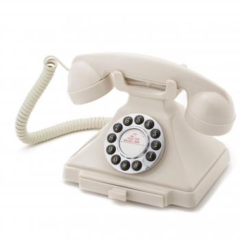 GPO Carrington Retro Ivory Push Button Desk Phone