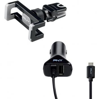 PNY The Road Kit soporte de coche para Smartphone/cargador de coche Micro USB