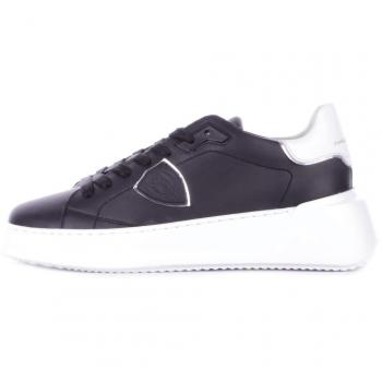 Philippe Model Women's Black Tres Temple Low Top Sneakers Size 8 US