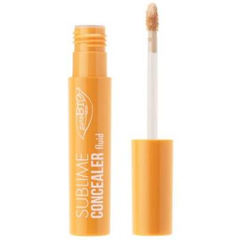 Corrector fluido orgánico puroBio Sublime efecto segunda piel 4,5mL Tono 01