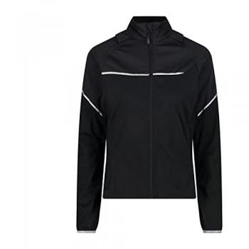 CMP Women's Lightweight Softshell Jacket with Removable Sleeves - Black XL