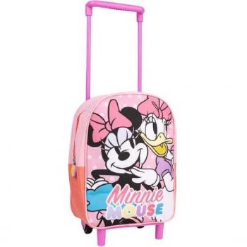 Mochila con Ruedas Infantil Minnie Disney - Cerdá, 29cm Pink Trolley Escolar